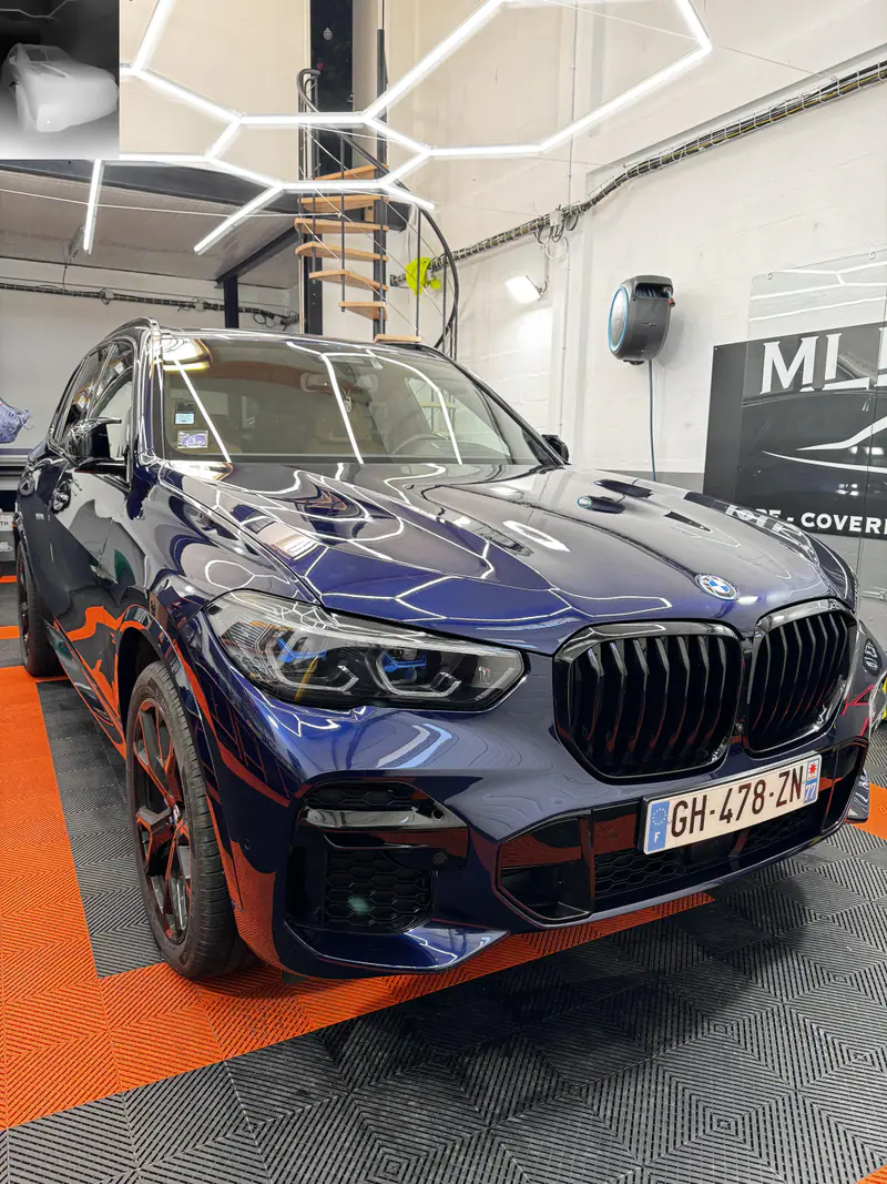 BMW X5 M50 2022, PPF XPEL Fusion, bloc avant