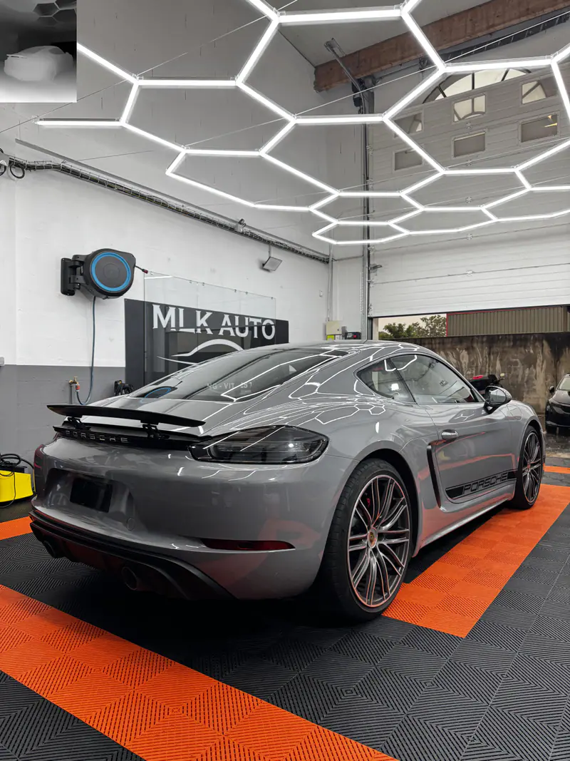 Porsche 718, Covering gris Nardo + bande sur mesure
